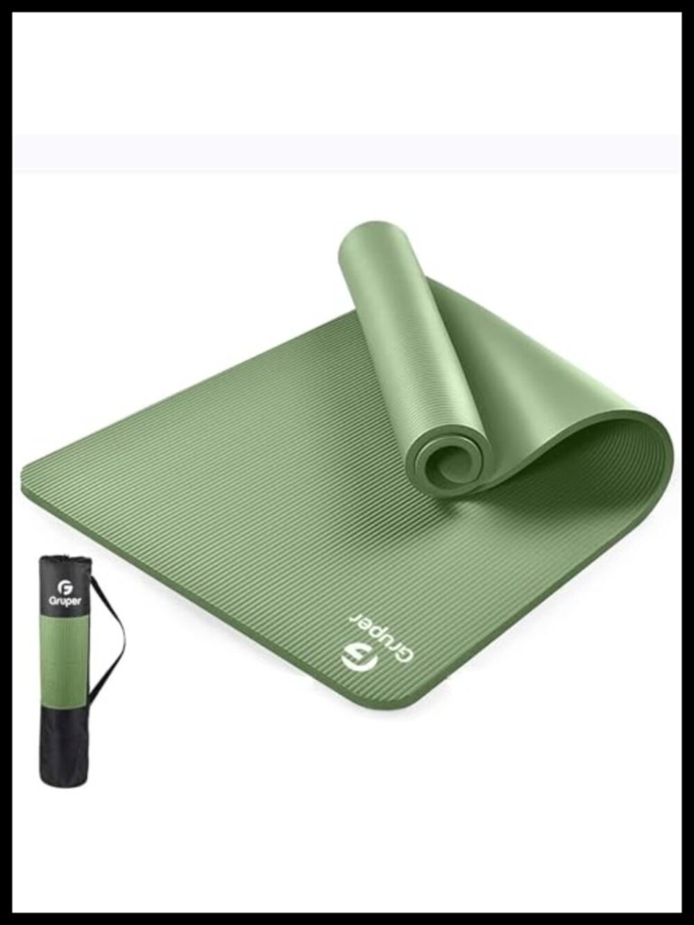 Extra Thick Yoga Mat 10mm NBR Non Slip Exercise Mat with Carry Bag Strap